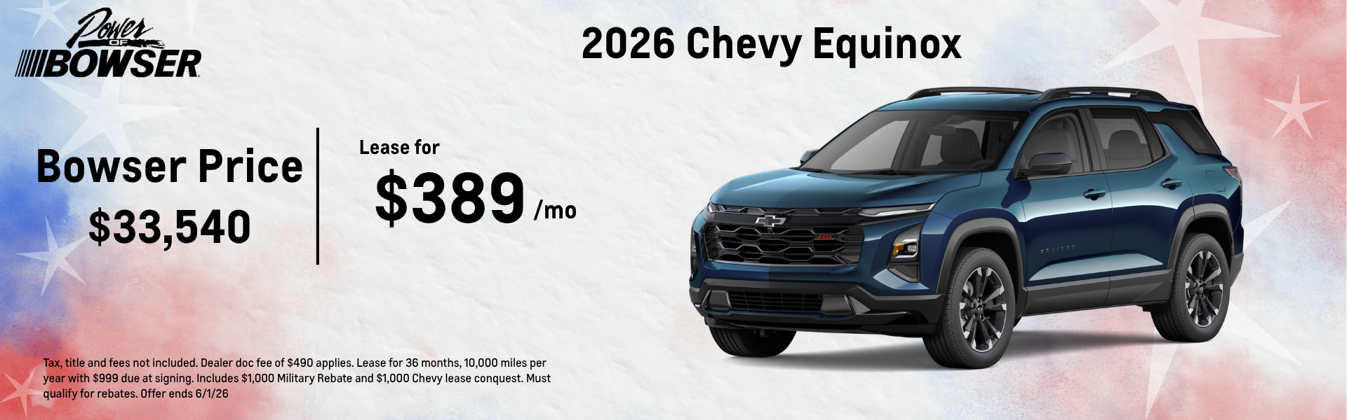 2026 Chevy Equinox Lease