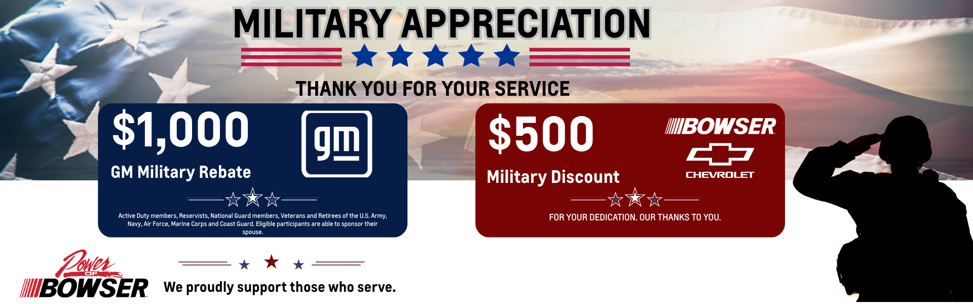 Chevy Military Rebate