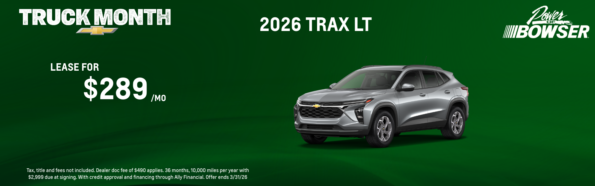 2026 Chevrolet Trax Lease