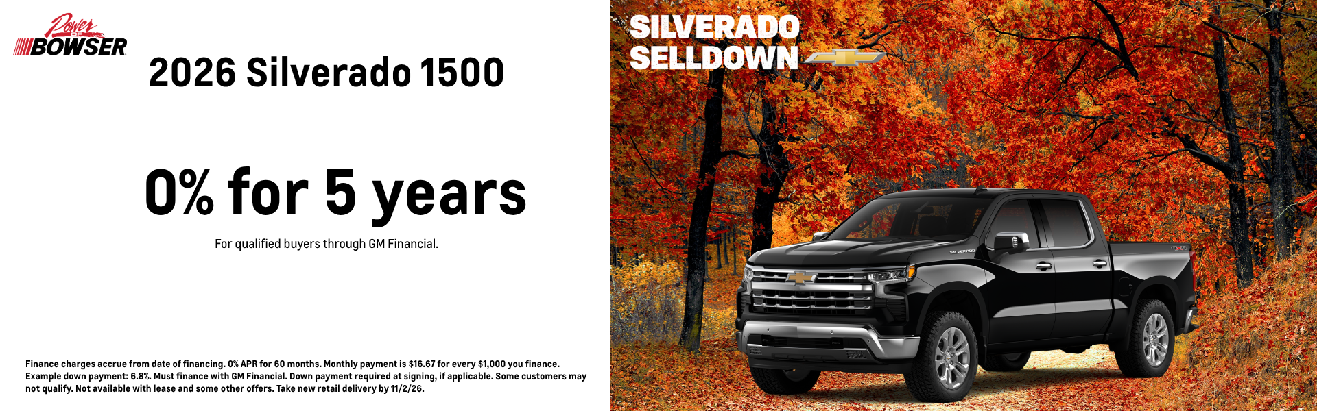 2026 Chevrolet offers