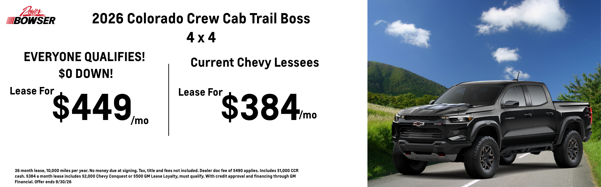 2026 Chevrolet Colorado Crew Cab Offers